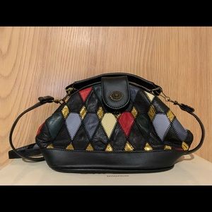 1980s VINTAGE LEATHER CLUTCH / CROSSBODY